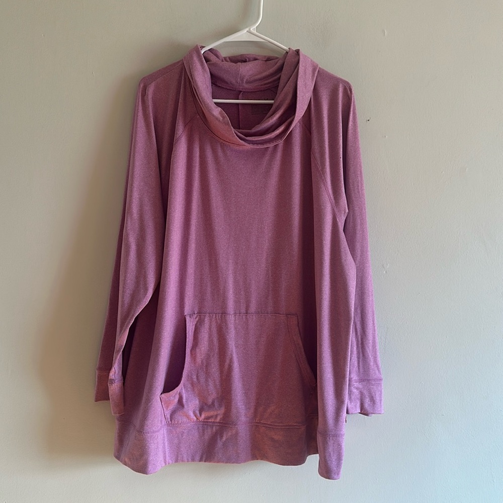 Livi by Lane Bryant purple cowl neck athletic pullover size 22/24
